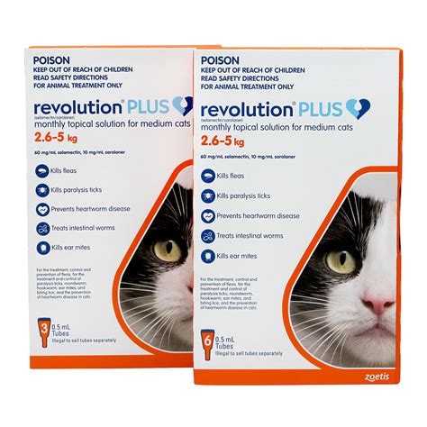 Revolution Plus for Medium Cats 2.6-5kg - vet-n-pet DIRECT