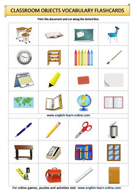 Classroom Supplies Worksheets at Brandon Wilson blog