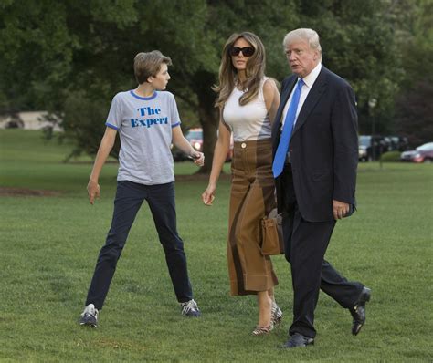 First Lady Melania Trump and Barron Trump Arrive at the White House ...