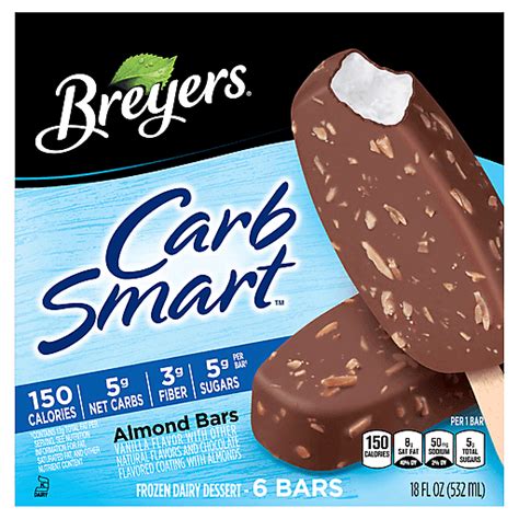 Breyers Carb Smart™ Frozen Dessert Almond Bars 6 Ct | Sandwiches & Bars | Quality Foods