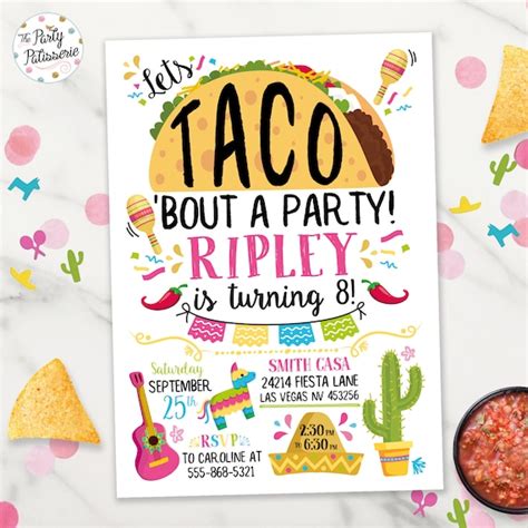 Taco Party Invitation Template