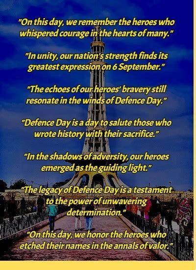 6 September Defence Day Quotes: Honoring the Heroes