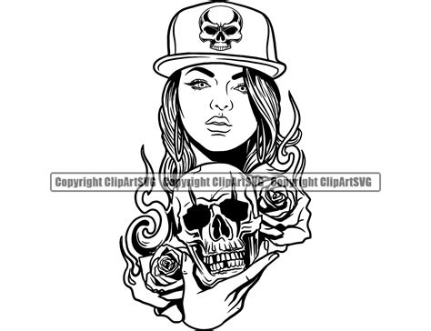 Female Gangster Drawing