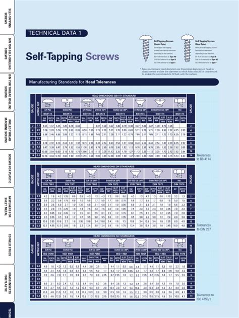 Self Tapping Screw Standards | Screw | Metalworking