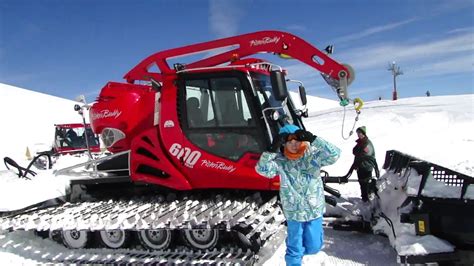 PistenBully 600: Snowcat ride in the Alps / Tour en dameuse dans les Alpes - YouTube