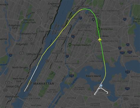 The flight path of US Airways 1549 | engine, Hudson River | 10 years ...