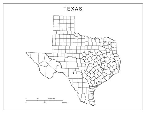 Texas Blank Map