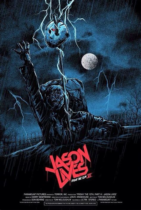 Friday The 13th Part VI: Jason Lives | Horror, Horror movies, Horror movie art