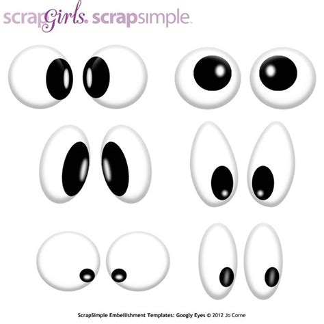 Cut Out Printable Googly Eyes