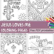 6 Jesus Loves Me Coloring Pages | Free PDF Printables