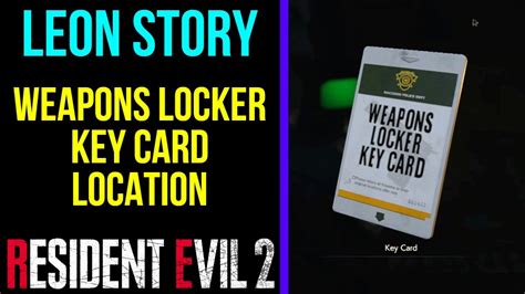 Weapons Locker Key Card Location (1st Run & 2nd Run) | RESIDENT EVIL 2 REMAKE - YouTube