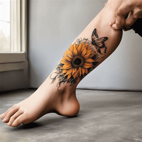 95 Sunflower Tattoo Ideas Created with Ai | artAIstry