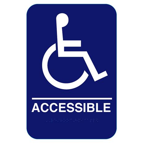 California Approved ADA Handicap Accessible Restroom Sign #CR-CACCS69