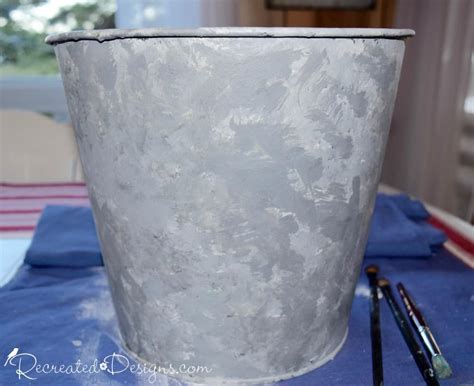 How to Make Paint Look Like Galvanized Metal - Recreated Designs