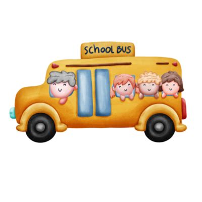 School Bus Kids PNGs for Free Download