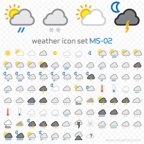 Weather Icon Set at Vectorified.com | Collection of Weather Icon Set free for personal use