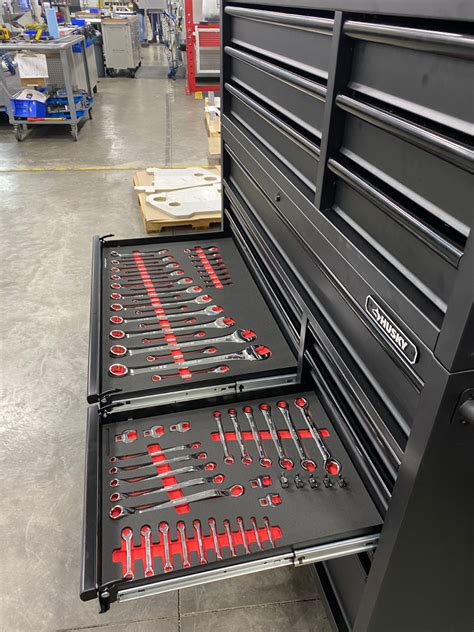 Here are some photos of a customers' Husky 56-inch, 18-drawer toolbox, outfitted with foam tool ...