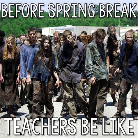 Spring Break Teacher Meme