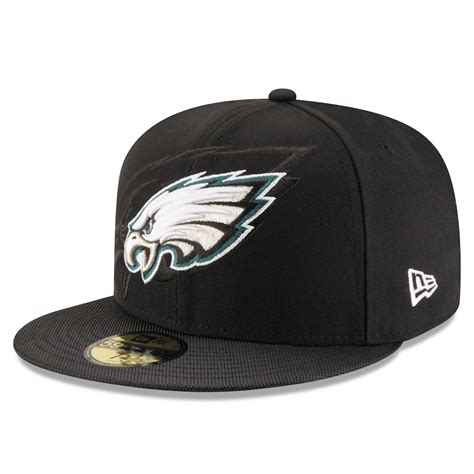 New Era Philadelphia Eagles Youth Black 2016 Sideline Official 59FIFTY Fitted Hat