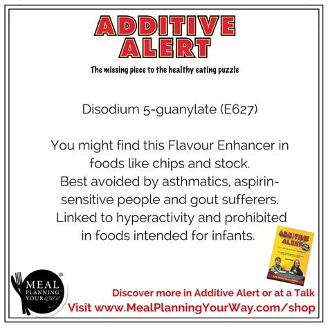 Food Additive: Disodium 5-guanylate – E627 — Meal Planning Your Way