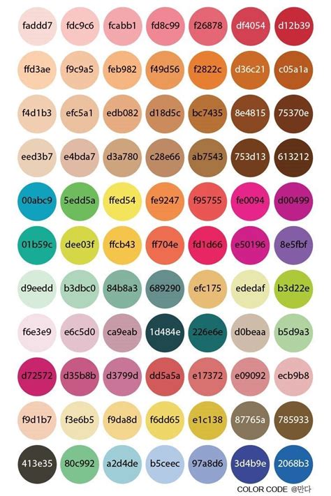 Photoshop Color Codes