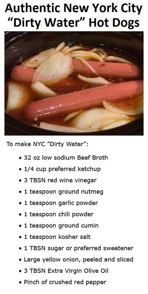 Authentic New York City “Dirty Water” Hot Dogs | Dog recipes, Hot dogs ...