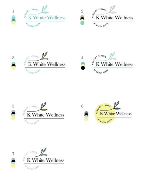 Eyely Design K White Wellness Coach Logo Design - Eyely Design