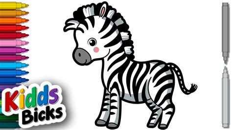 Zebra Drawings For Kids