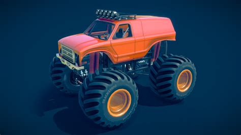 Monster Truck - Buy Royalty Free 3D model by se7en23 [e34fdaa] - Sketchfab Store