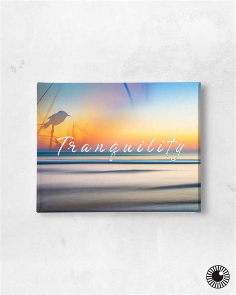 Tranquility - Motivational Canvas Wall art from Inspiriq.com