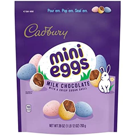 Cadbury Mini Eggs Milk Chocolate With A Crisp Sugar Shell Candy, Easter ...