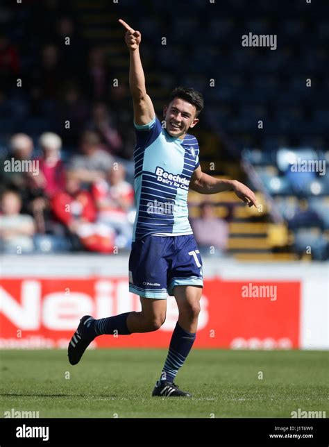 Wycombe Wanderers' Luke O'Nien celebrates scoring his team's second ...