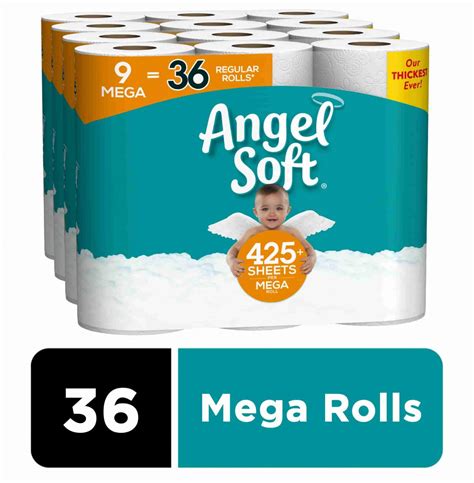 36 Mega (144 Regular) Rolls Of Angel Soft Toilet Paper For $30.19 From Walmart! - DansDeals.com