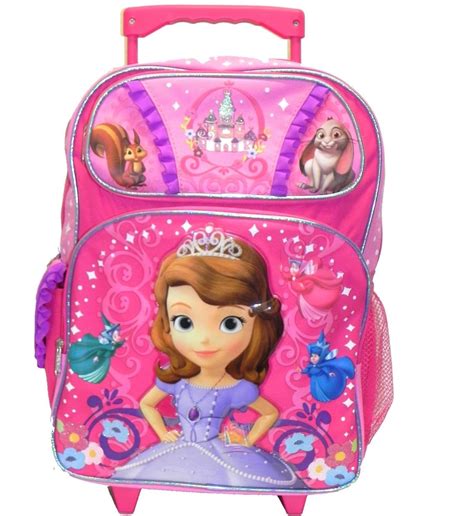 Disney - Small Rolling Backpack - Disney - Sofia the First - Pink School Bag New 052279 ...