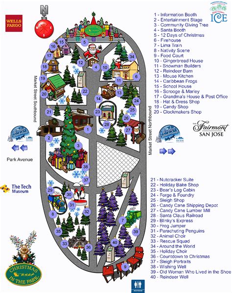 Christmas in the Park Map | Map, Cartography, Christmas