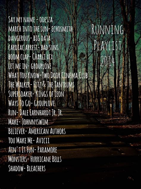 Running Playlist-September 2014