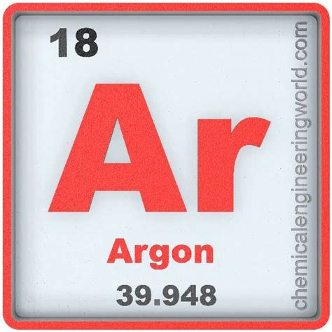 Argon Element Properties and Information - Chemical Engineering World