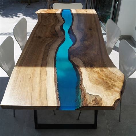 Resin River Dining Table | Resin table, Wood resin table, Epoxy resin table