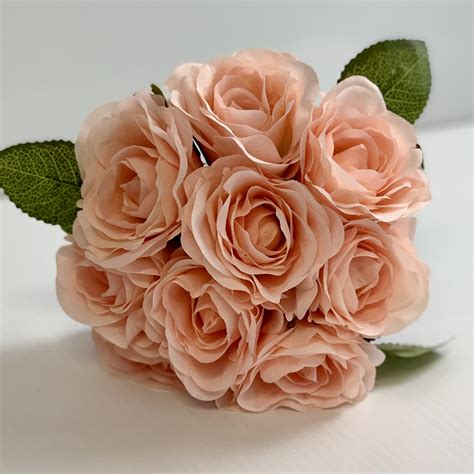 Rose Bouquet Peach #S7503PCH - Each (Upkgd.)