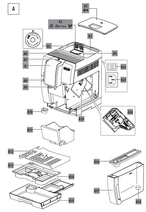 DeLonghi ECAM35X.55 Dinamica Automatic Coffee Machine Instruction Manual