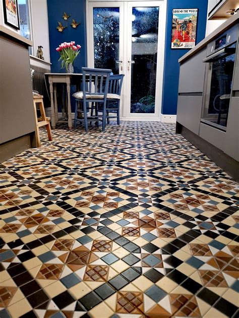 Galley kitchen Modern, Industrial, Boho | Wickes tiles, Victorian tiles ...