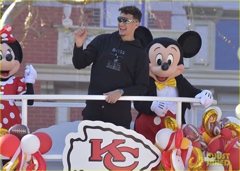 Patrick Mahomes Celebrates Super Bowl Win at Disneyland Parade!: Photo ...