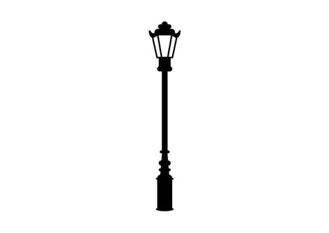 Retro Street Lamp Vector | Street lamp, Lamp, Retro lamp