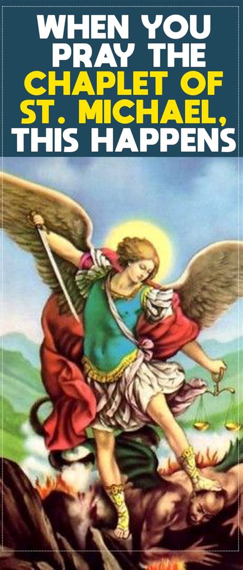 When You Pray the Chaplet of Saint Michael, This Happens | Lent prayers, Prayers, Archangels