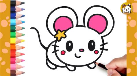 Easy Cute Easy Mouse Drawing