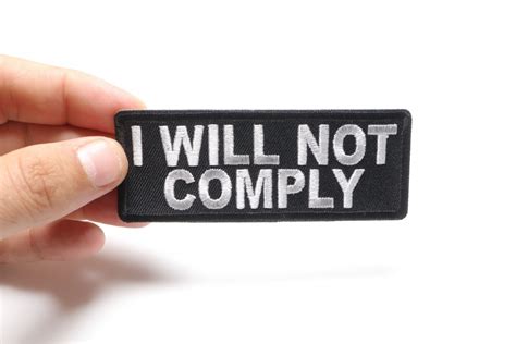 I will not comply Patch by Ivamis Patches