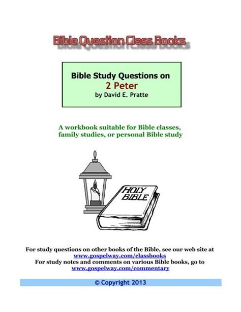 2 Peter - Bible Study Lessons