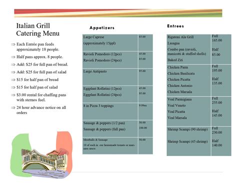 Catering - Italian Grill