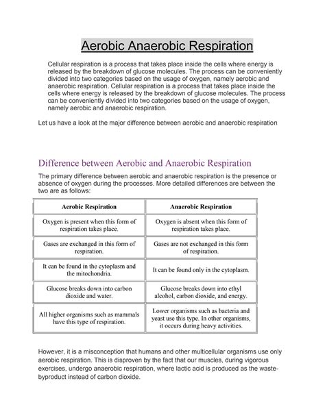 Aerobic and Anaerobic Respiration by hukz - Issuu