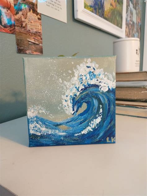 acrylic wave painting | Wave painting, Acrylic wave painting, Painting